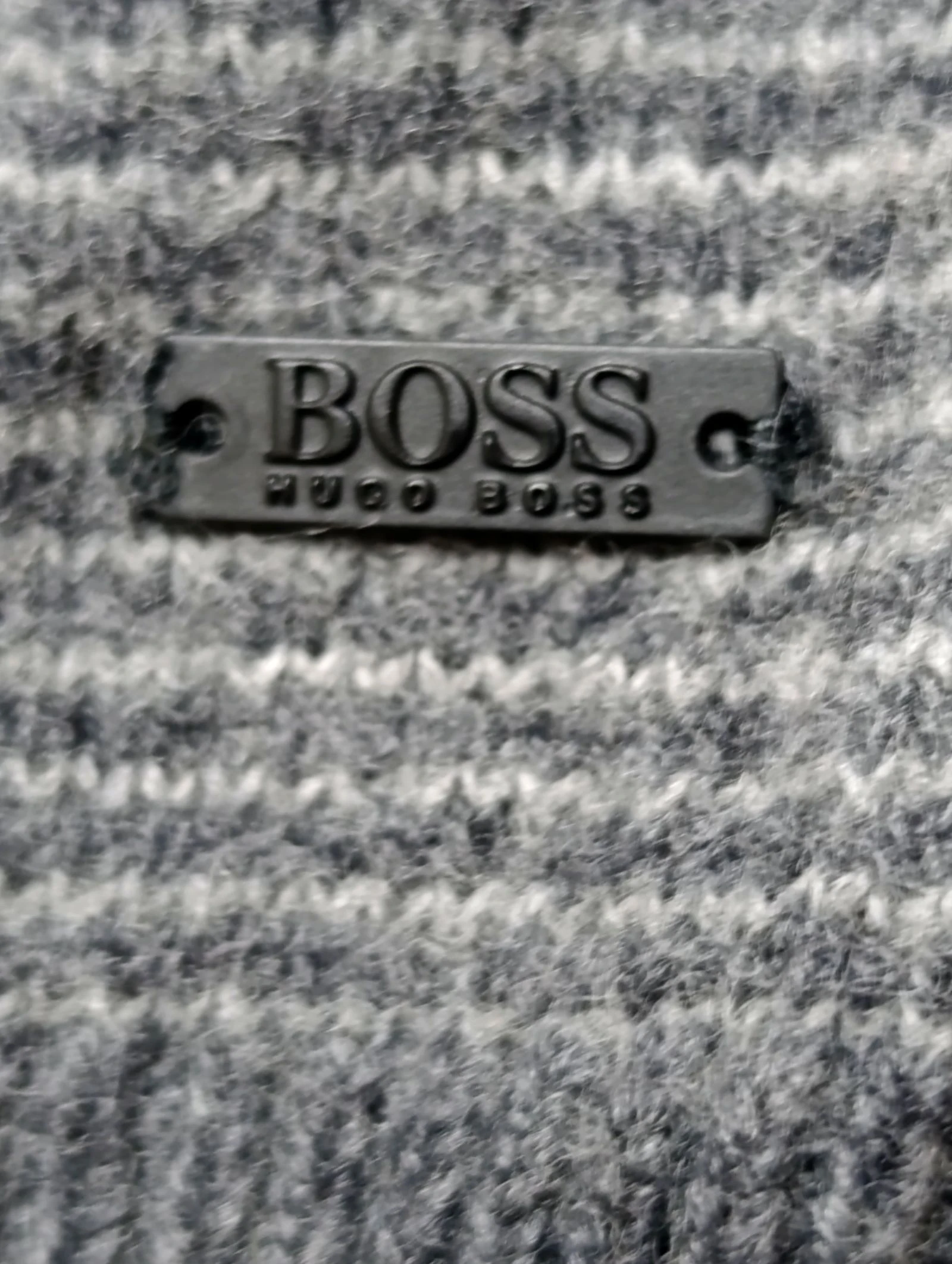 Jersey Hugo Boss Grey Knit Sweater - Size L – photo 5